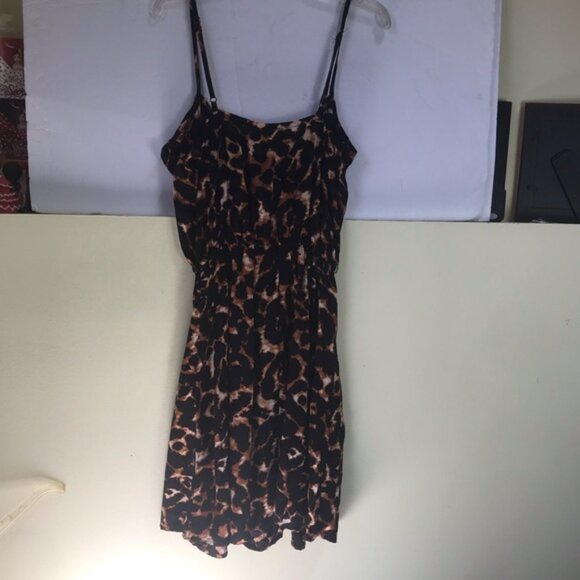 Cotton On NEW Jenny Leopard Animal Print Sundress Mini Dress Adjustable Straps S - Picture 7 of 16